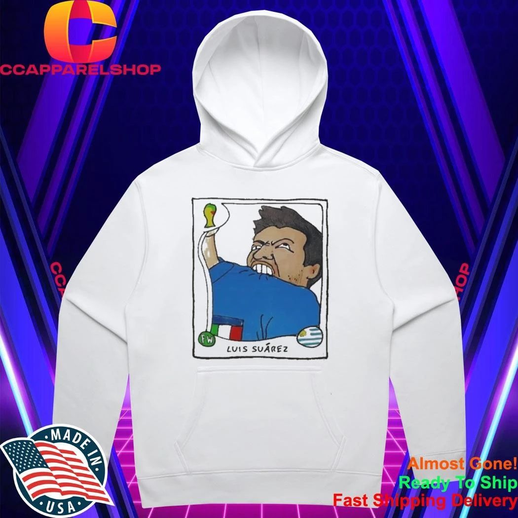 Luis Suarez Uruguay Football Player Biting Jersey Cartoon Shirt