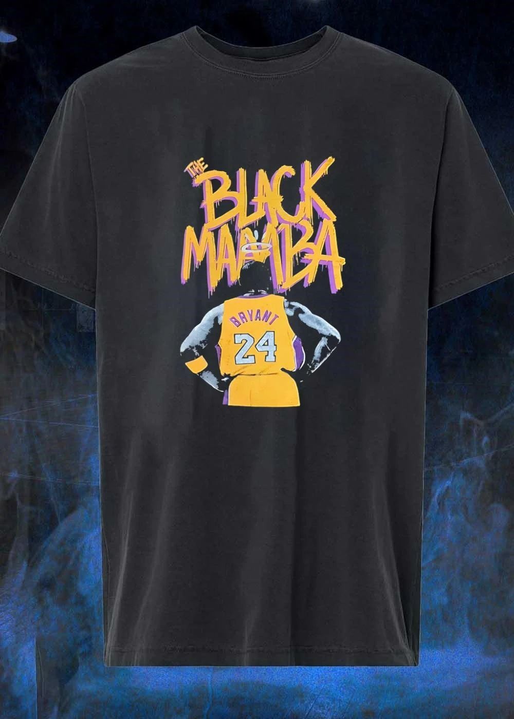 Kobe Bryant Tribute Back View The Black Mamba 24 Los Angeles Lakers T-Shirt
