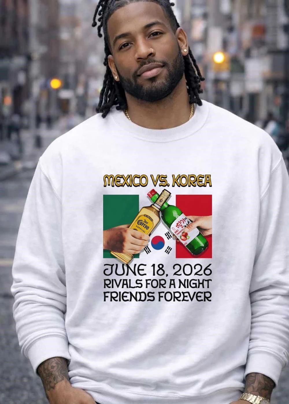 [Mexico vs Korea] Toast to Rivals for a Night Friends Forever T-Shirt