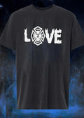 Firefighter Apparel Love Fire Dept Graphic T-Shirt
