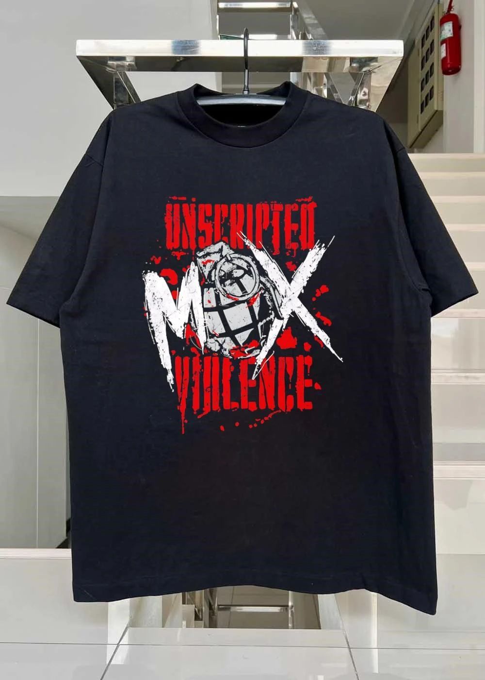 AEW Unscripted Violence Grenade Logo T-Shirt