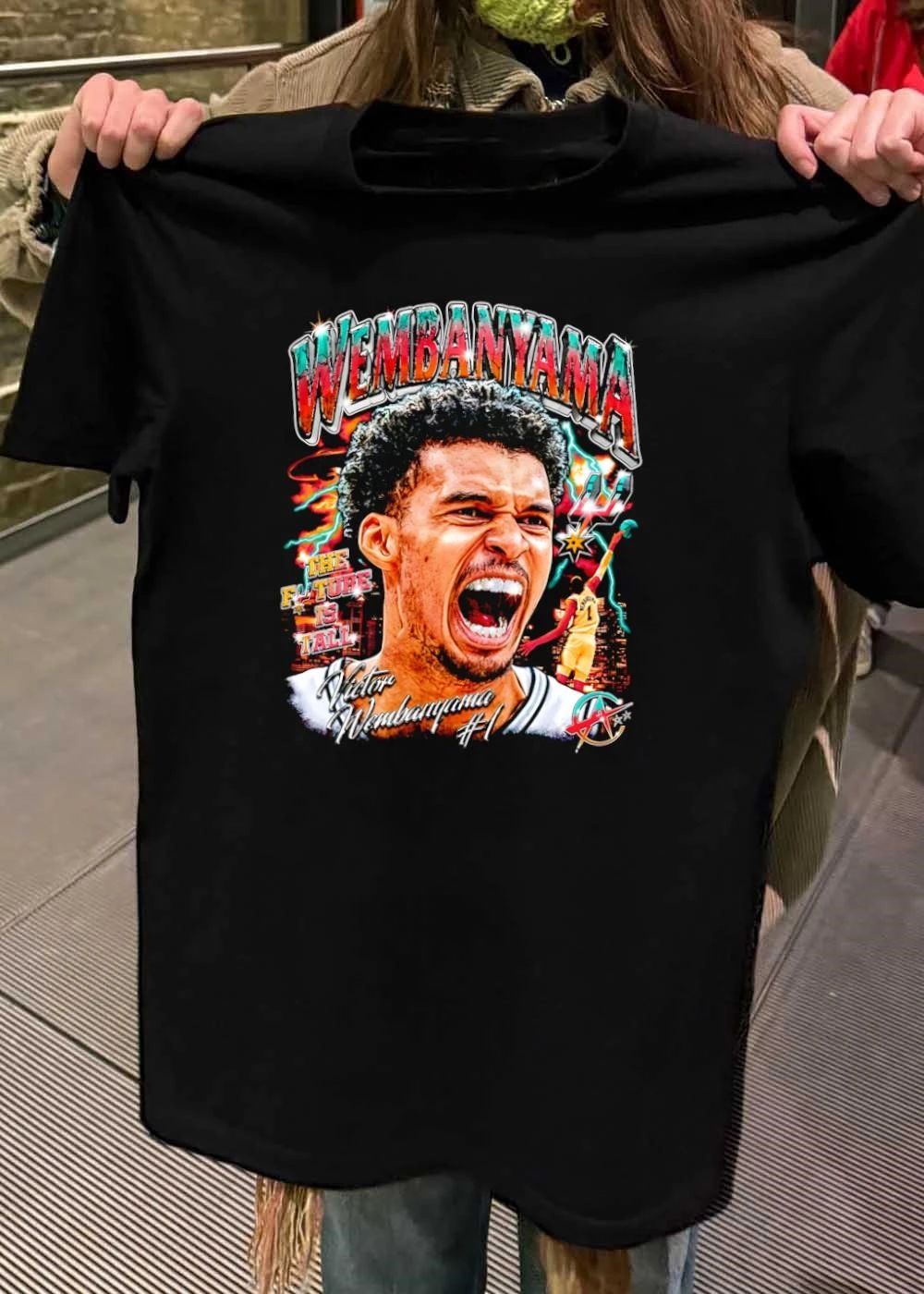 Victor Wembanyama #1 The Future Is Tall San Antonio Spurs T-Shirt