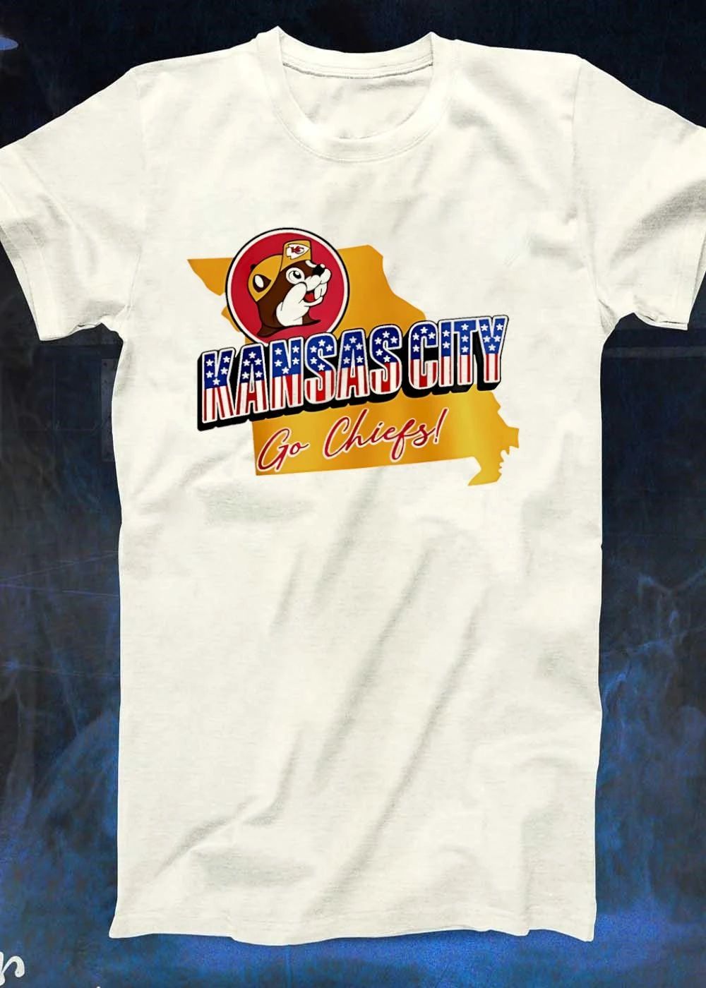 Kansas City Chiefs x Buc-ee’s Patriotic map shirt