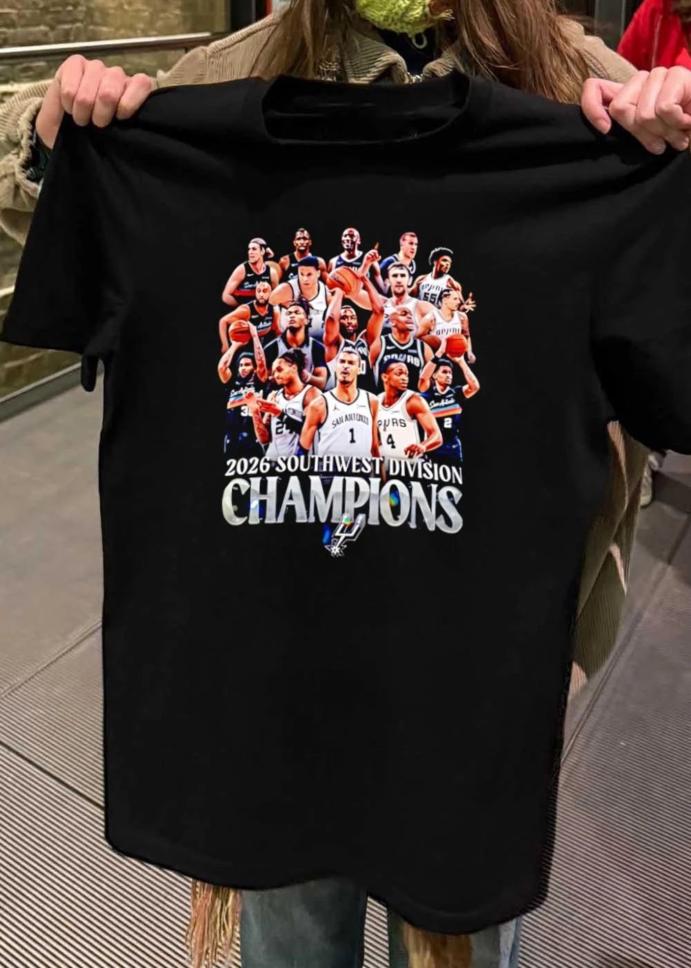 San Antonio Spurs 2026 Southwest Division Champions T-Shirt