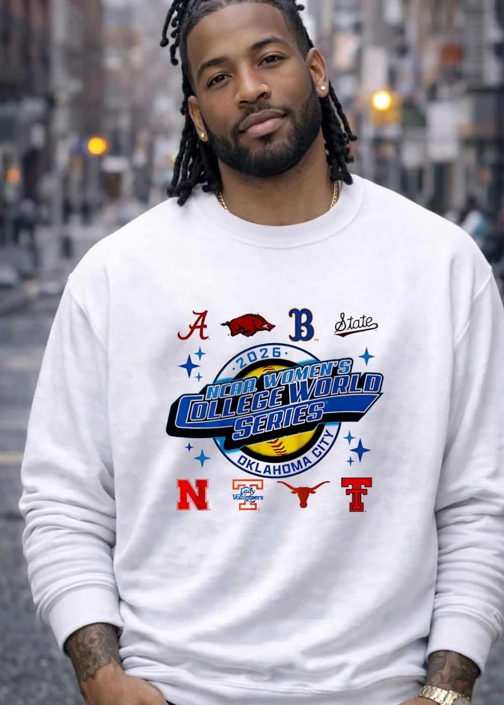 NCAA Women’s College World Series 2026 Alabama Arkansas BYU Mississippi State Nebraska Tennessee Texas Tech T-Shirt
