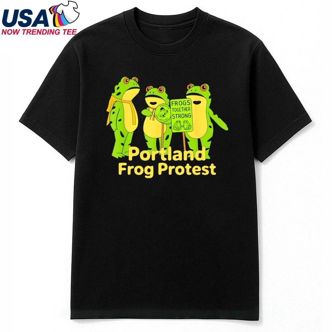 Portland Frog Protes Frogs Together Strong Anti ICE Anti Trump Shirt