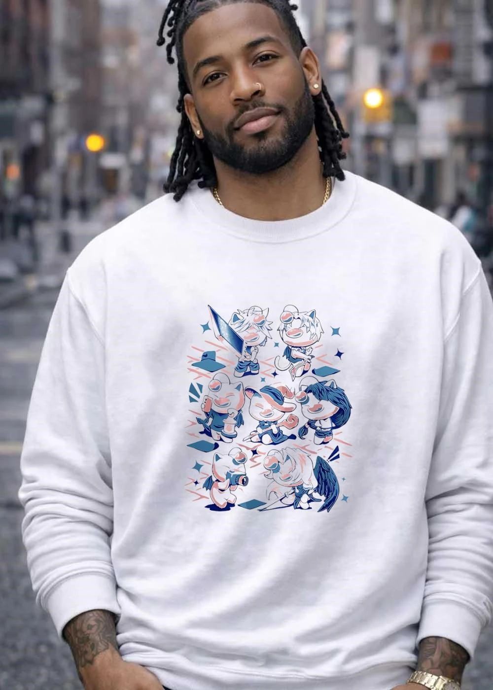 Final Fantasy Moogle characters costume cosplay shirt