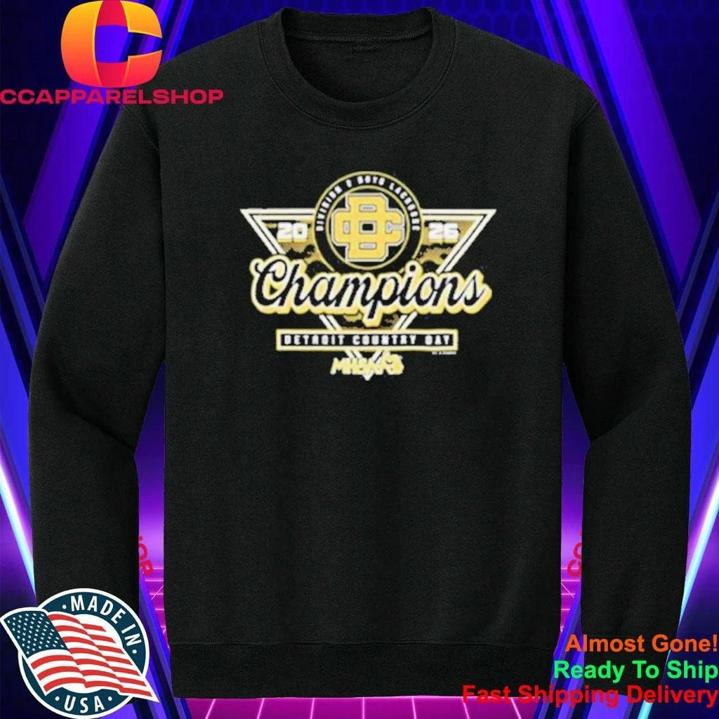 Detroit Country Day 2026 MHSAA Boys Lacrosse D2 Champions Shirt