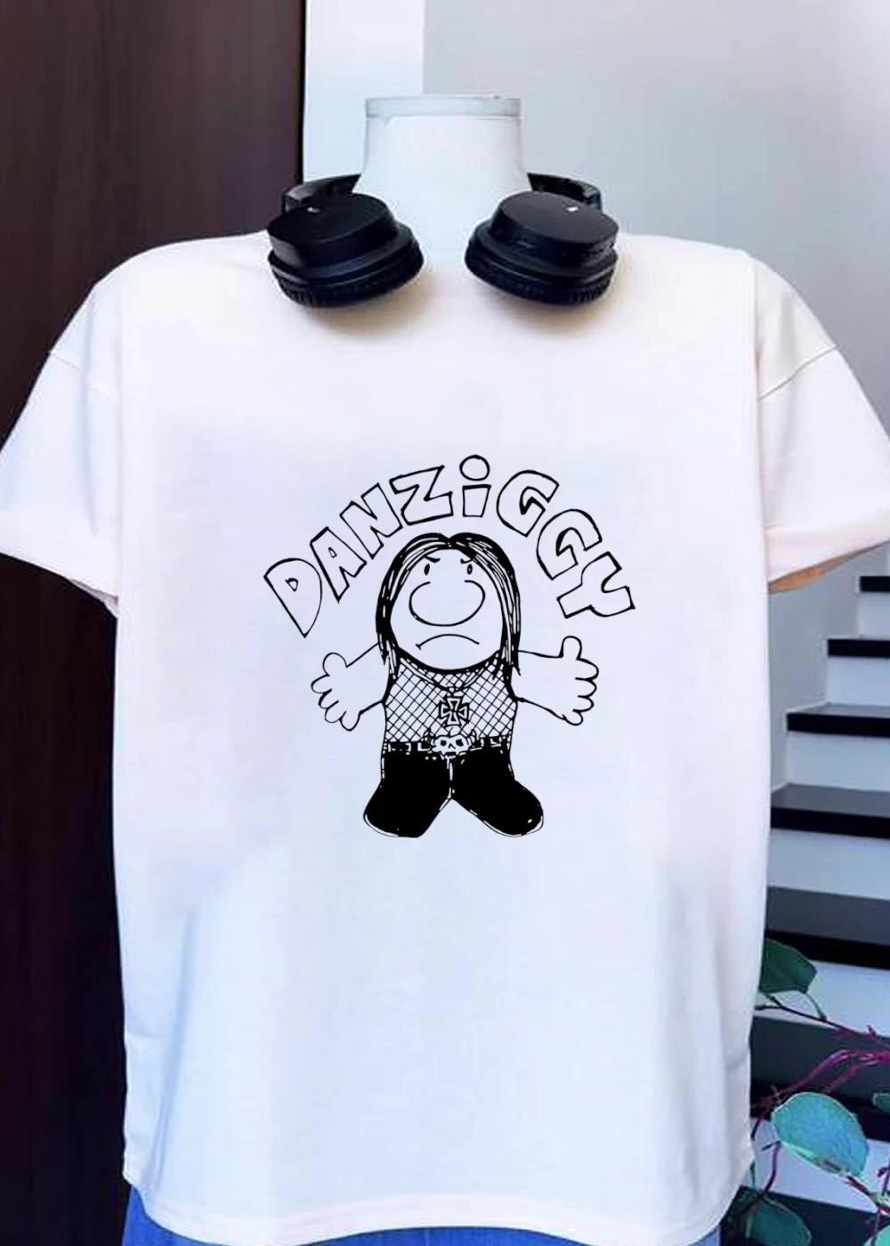 Danziggy Glenn Danzig band heavy metal music gothic rock Ziggy comic strip Danziggy shirt