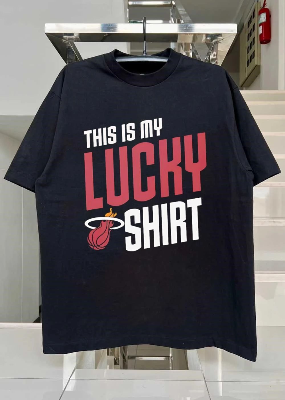 Miami Heat Fan Apparel This is My Lucky Shirt Miami Heat T-Shirt