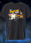I’m Waddling Here Cowboy Taxi NYC Street Cartoon shirt