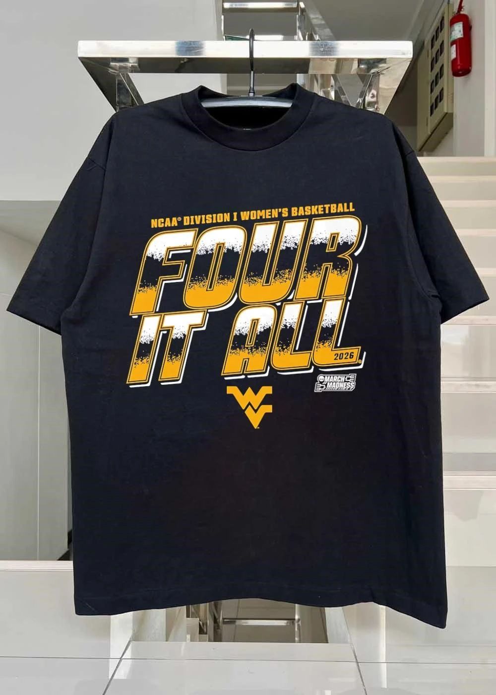 NCAA Division I Womens Basketball Four It All March Madness 2026 West Virginia Mountaineers shirt