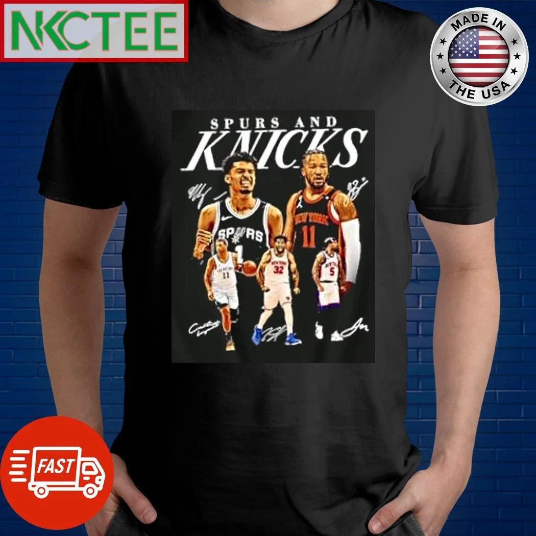 Victor Wembanyama San Antonio Spurs Jalen Brunson New York Knicks Spurs And Knicks Shirts