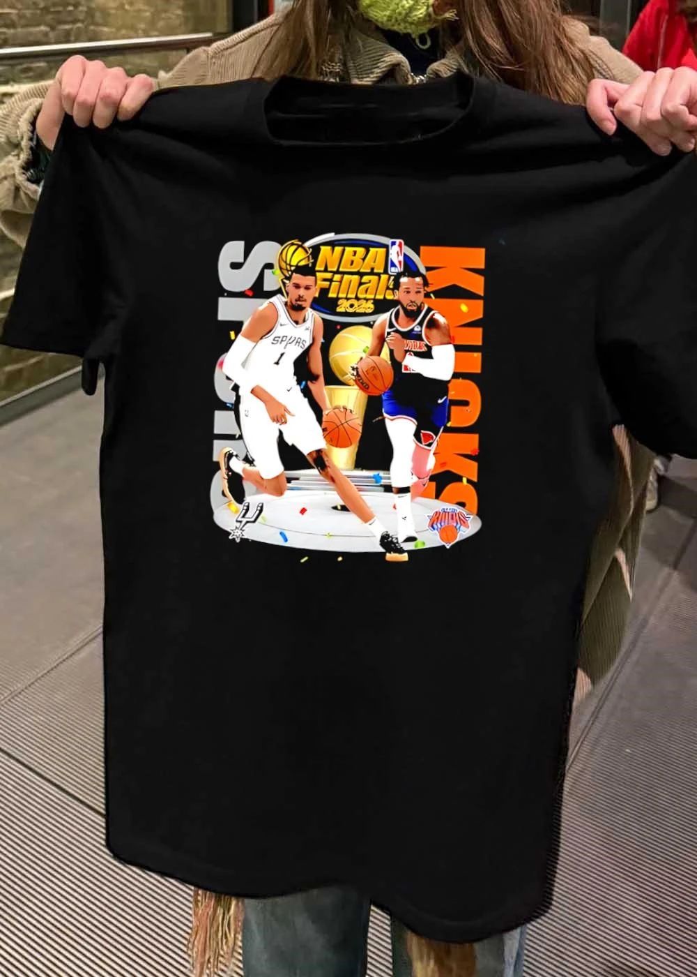 NBA Finals 2026 Spurs Vs Knicks Jalen Brunson Victor Wembanyama Basketball shirt