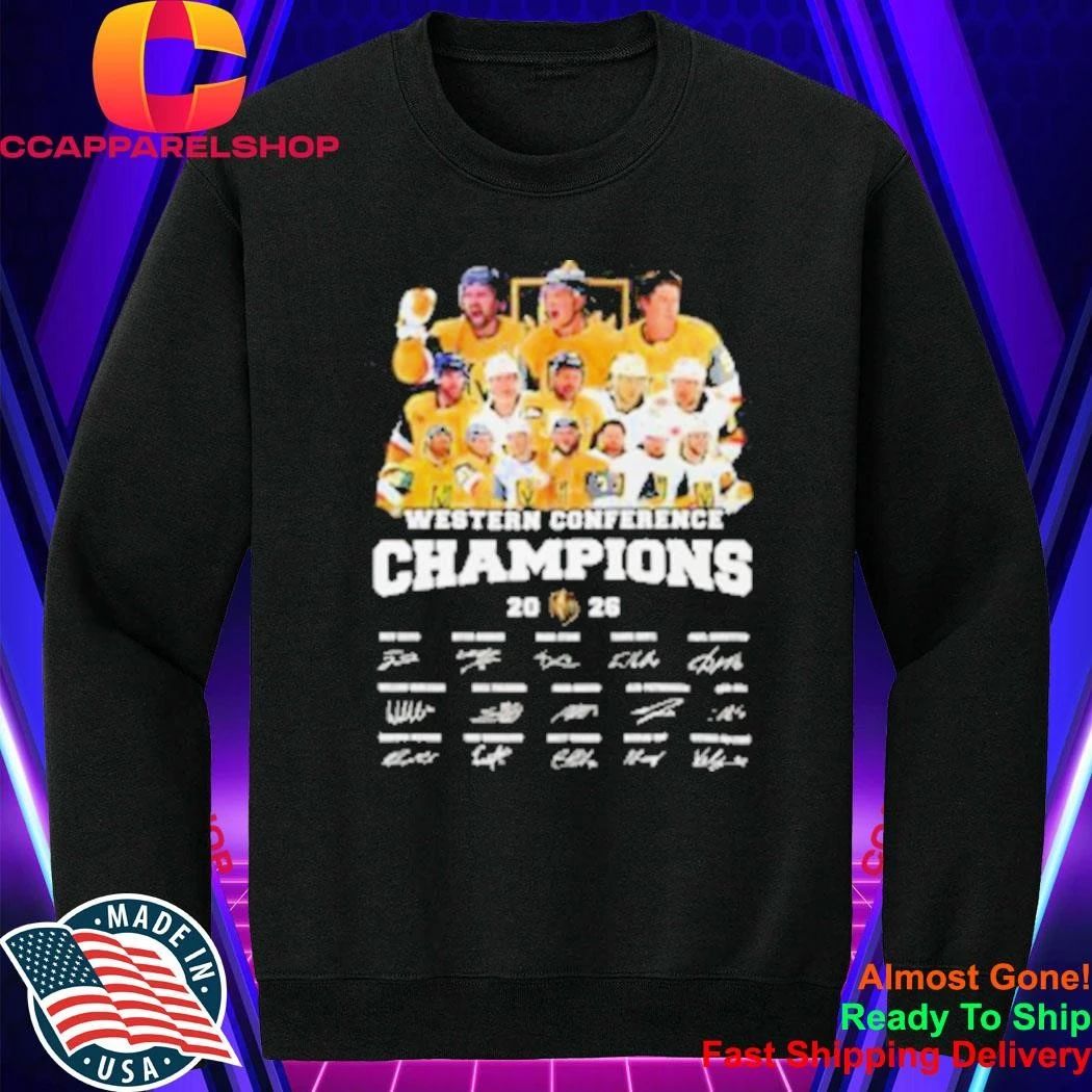 Vegas Golden Knights Players Western Conference Champions Shirt