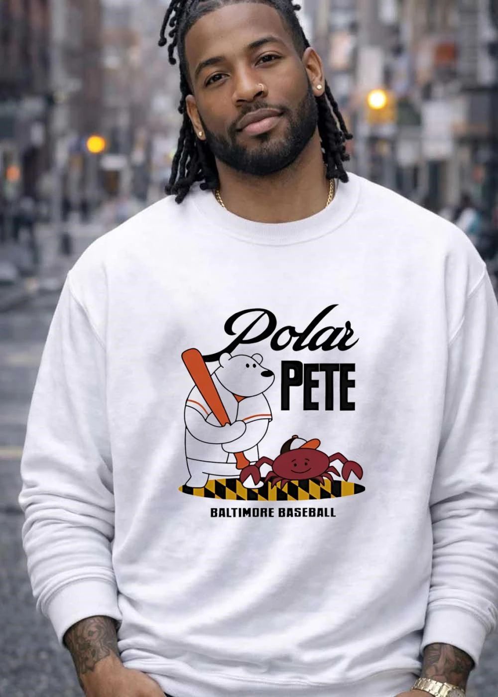 Polar Pete Baltimore Orioles MLB Polar PETE iPLAYERS BALTIMORE BASEBALL shirt
