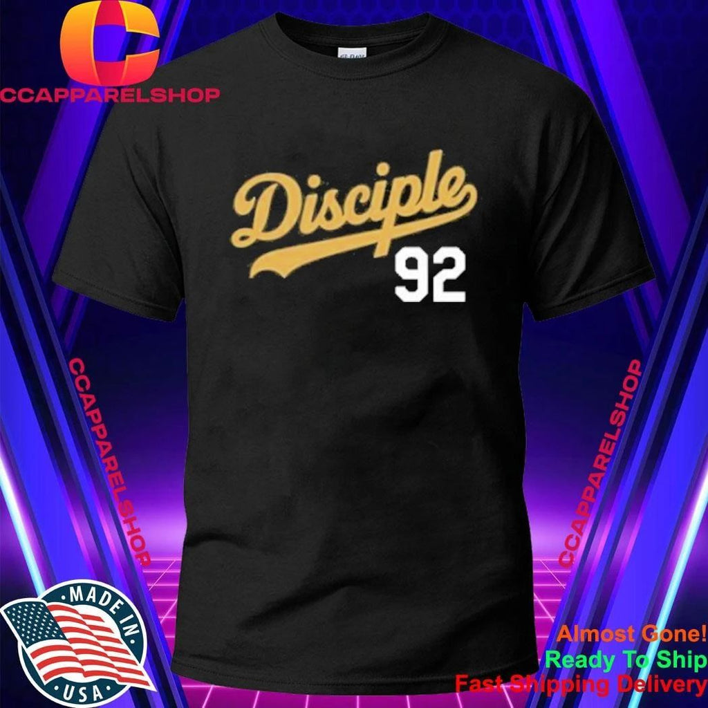 Disciple 92 Baseball Script Shirt