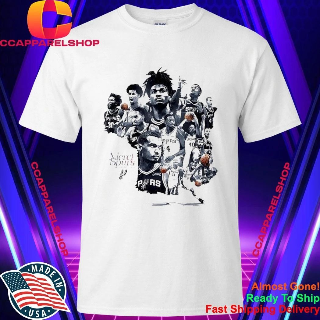 Merci Les Spurs Victor Wembanyama San Antonio NBA 2026 Shirt