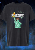 Statue of Liberty Celebrating 2026 NBA Champs T-Shirt