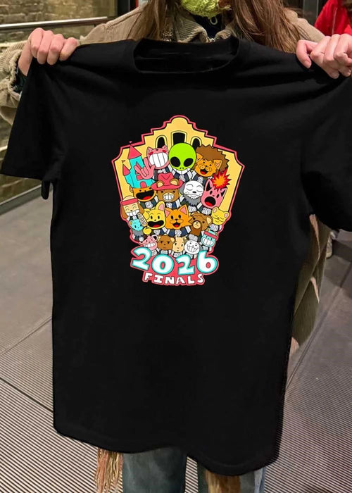 2026 Finals Cartoon Characters Group Celebration T-Shirt