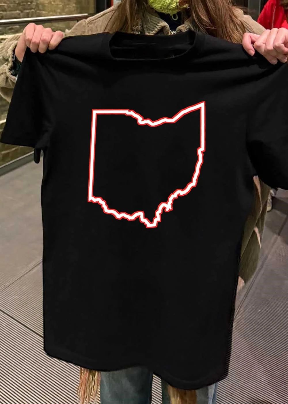 Ohio map simple shirt