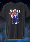 Shai Gilgeous-Alexander OKC Thunder Number 2 Basketball Signature shirt