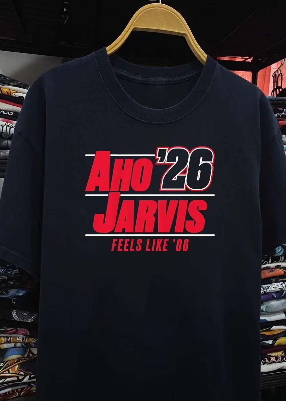 Carolina Hurricanes Aho ’26 Jarvis Feels Like ’06 T-Shirt