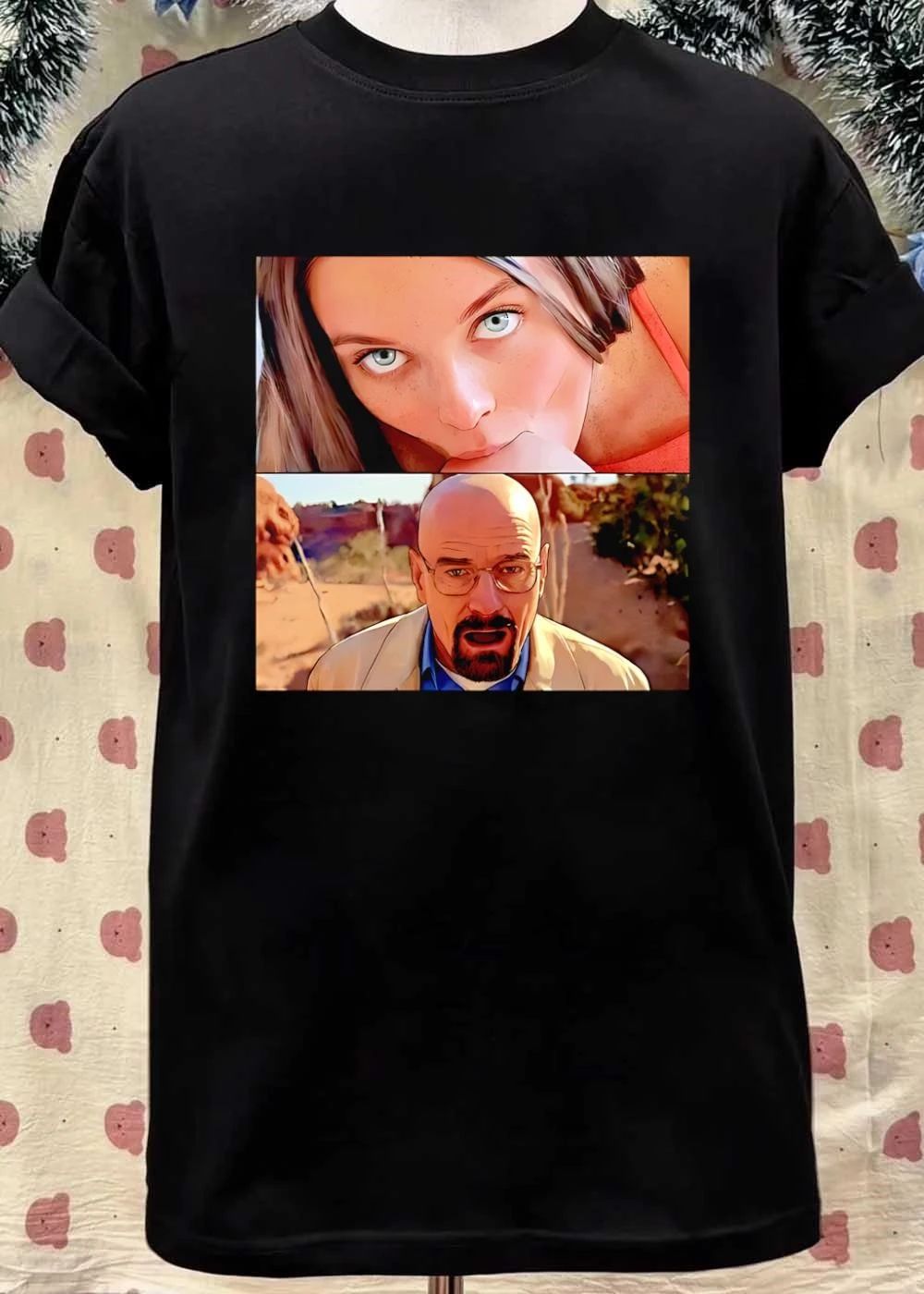 Margot Robbie Walter White Staring and Shocked T-Shirt