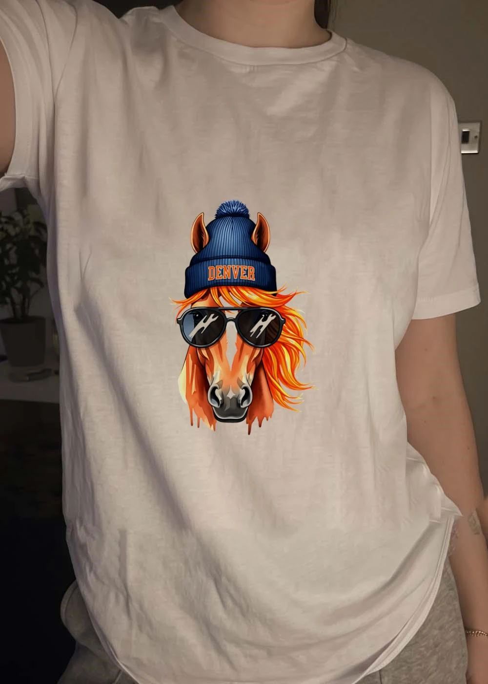 Cool Horse Wear Denver Beanie Sunglasses T-Shirt