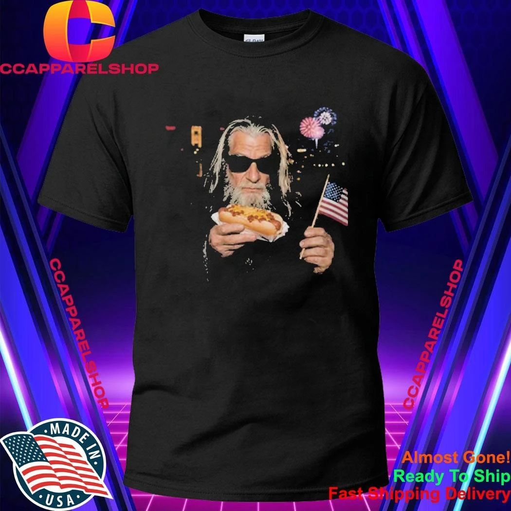 Gandalf Wizard Hot Dog 4th Of July Shirt