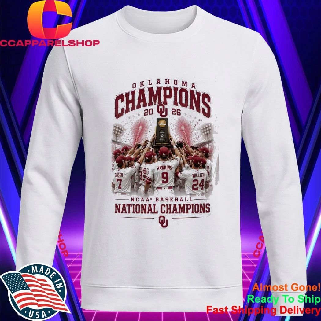 Oklahoma Champions 2026 NCAA Baseball National Shirt