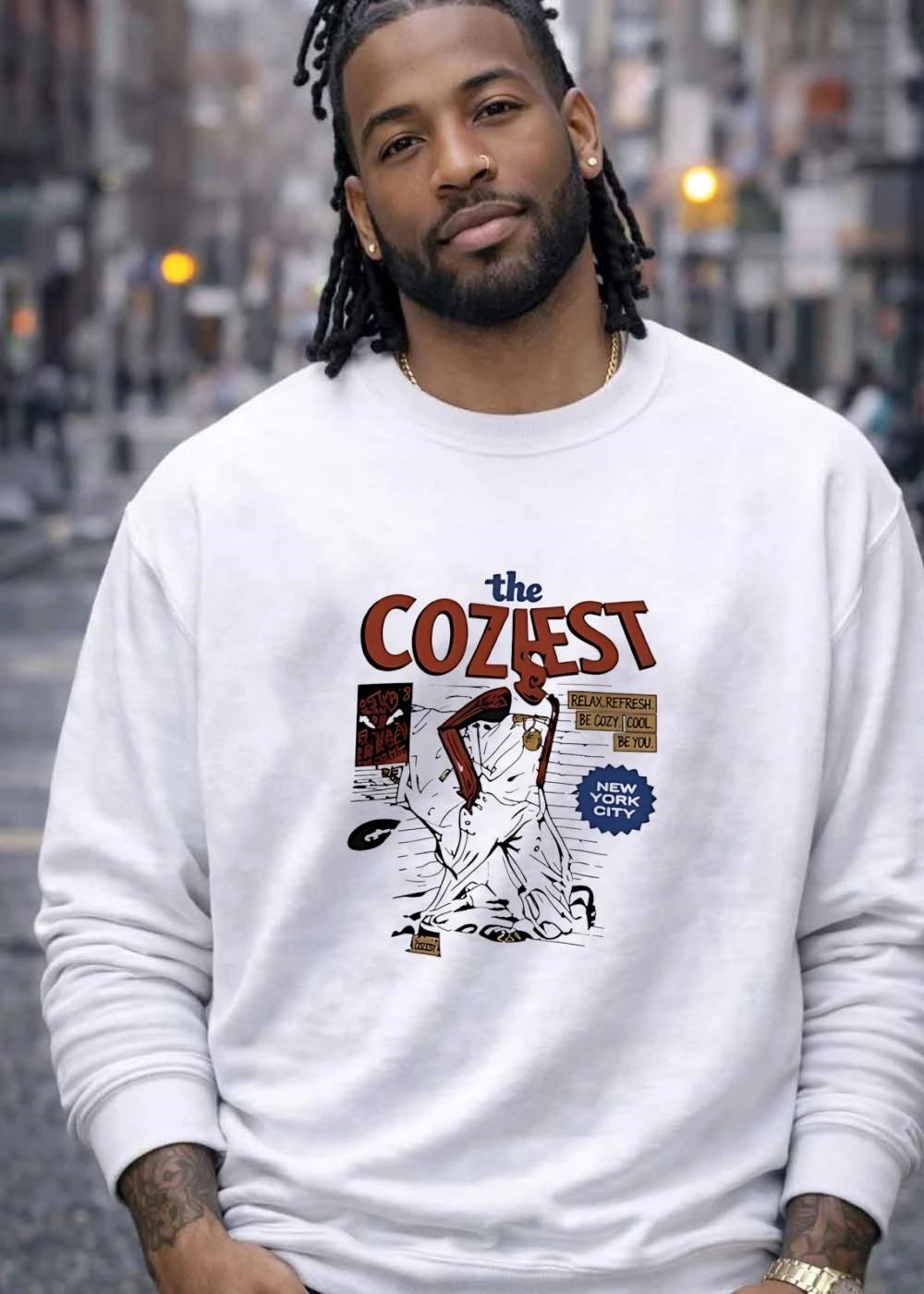 The Coziest Relax Refresh Be Cozy Cool Be You New York City T-Shirt