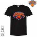 New York Knicks Gharmz Basketball Graphic Drip Style Black Tee Shirt