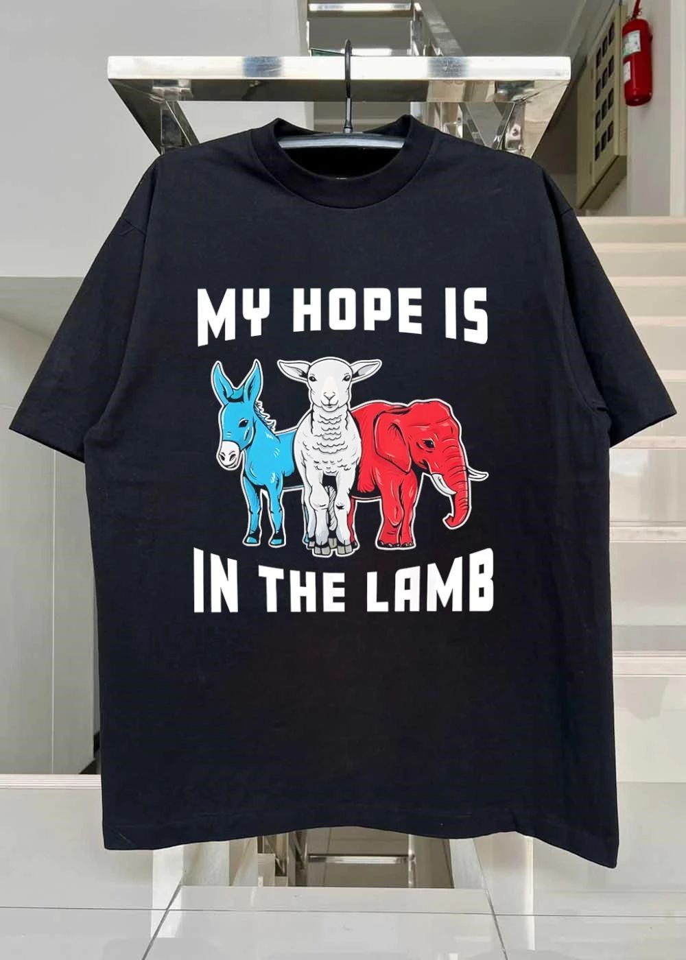 My Hope Is in the Lamb Christian Political Faith Donkey Elephant 2026 shirt