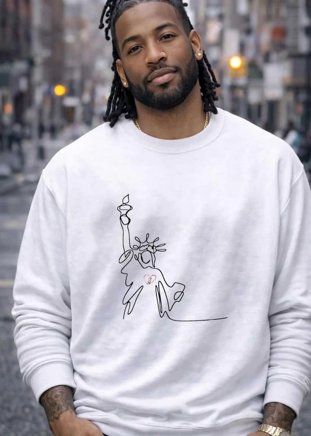 Statue of Liberty drawing shirt