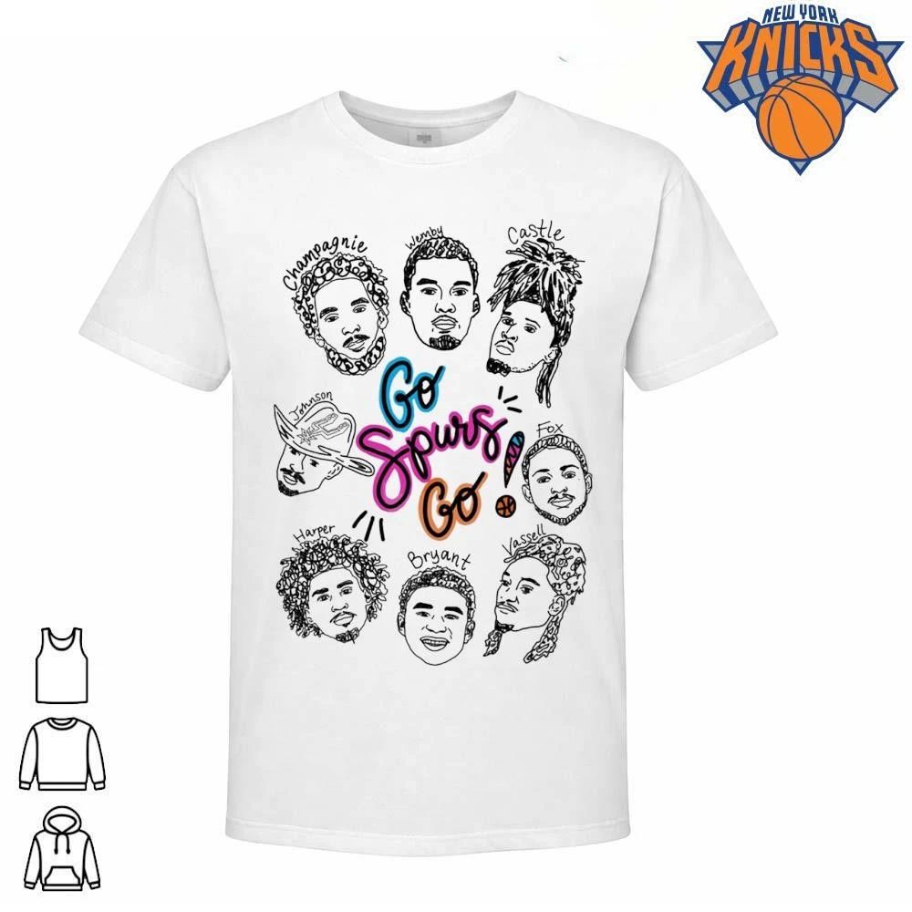 San Antonio Spurs Squad Lineup Big Head Names Graphic NBA Finals 2026 Shirt