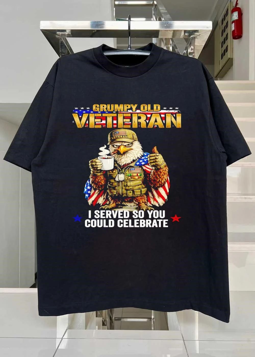 Grumpy Old Veteran I Served so You Could Celebrate Shirt
