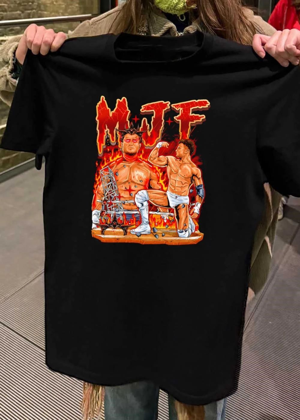 MJF Fiery Devil Dual Persona Wrestling Shirt