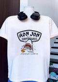 Long Beach Island NJ Ron Jon Custom Surfboards Shark Eating T-Shirt