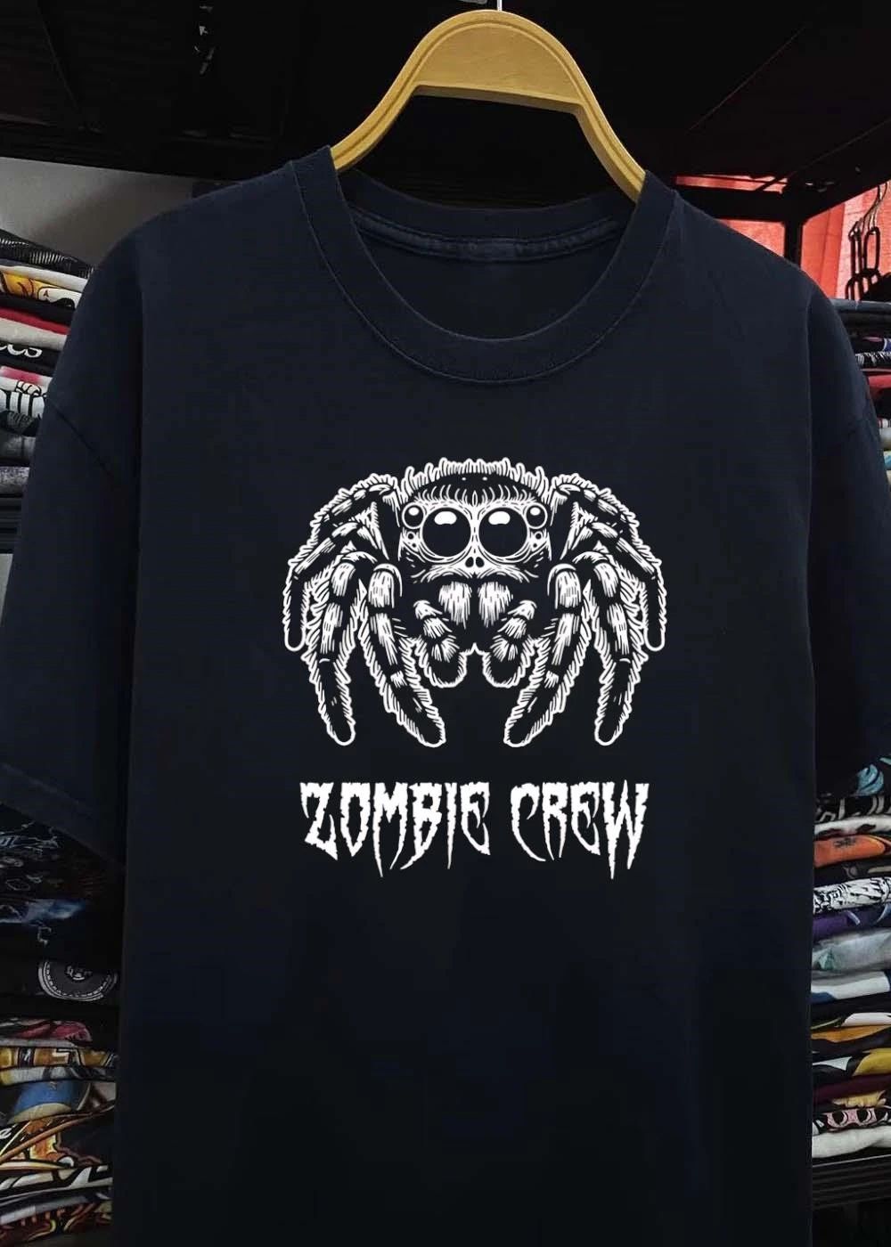 Jumping spider arachnid invertebrate animal Zombie Crew creatures shirt
