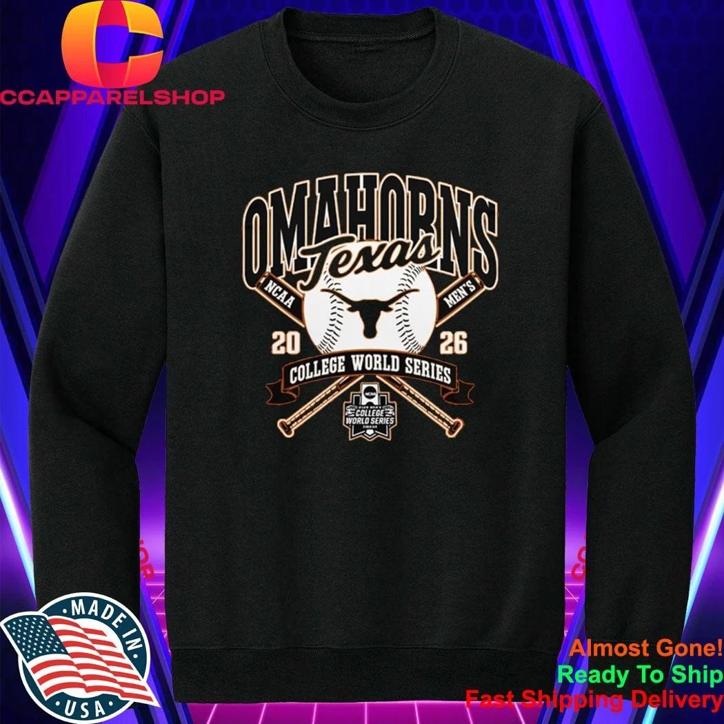 Texas Longhorns 2026 Baseball College World Series Omahorns Shirt