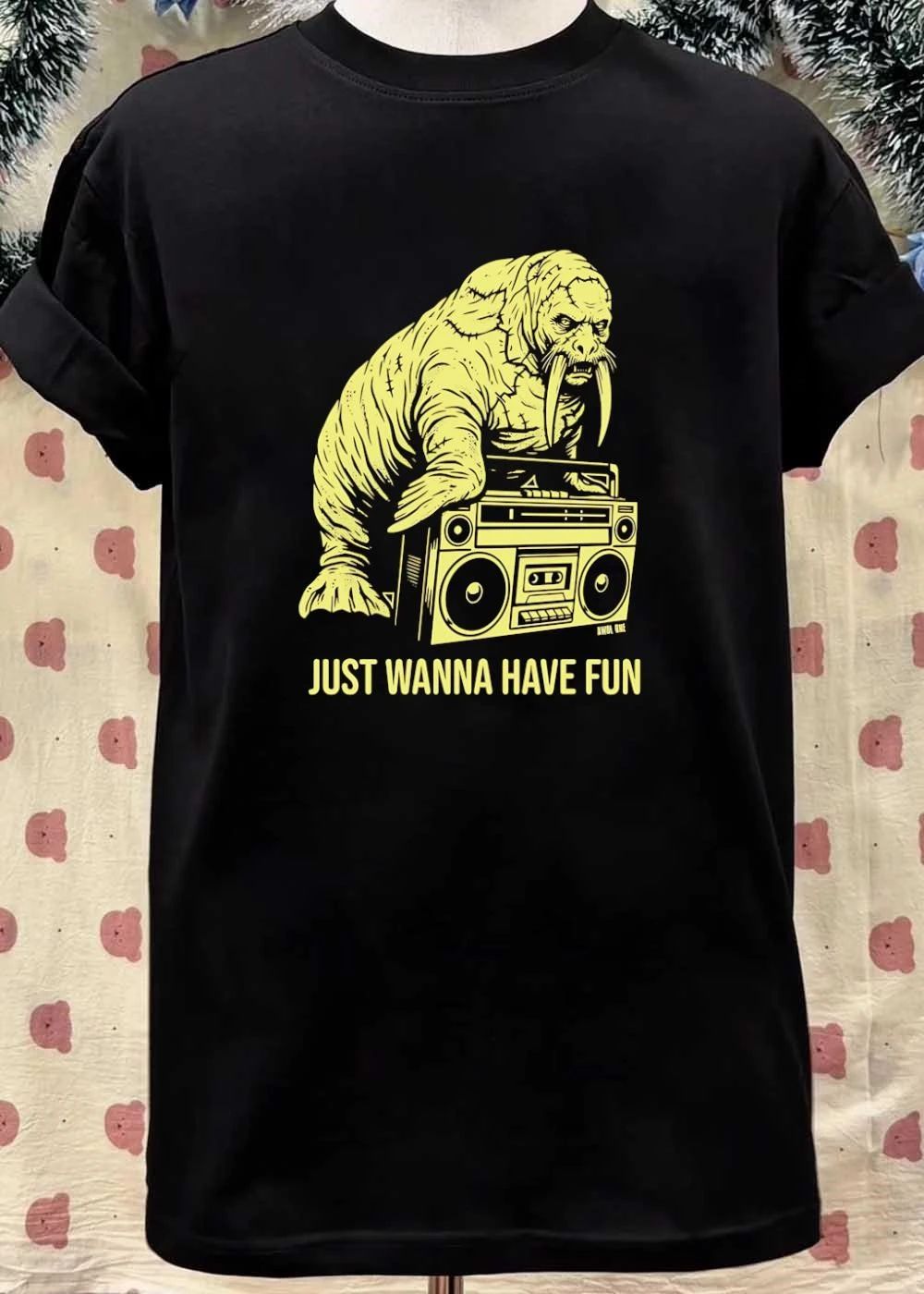 Walrus DJ Just Wanna Have Fun music shirt