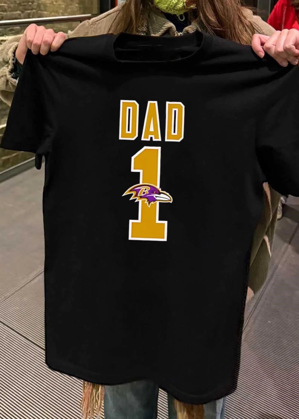 Baltimore Ravens Dad 1 Gold and Purple shirt