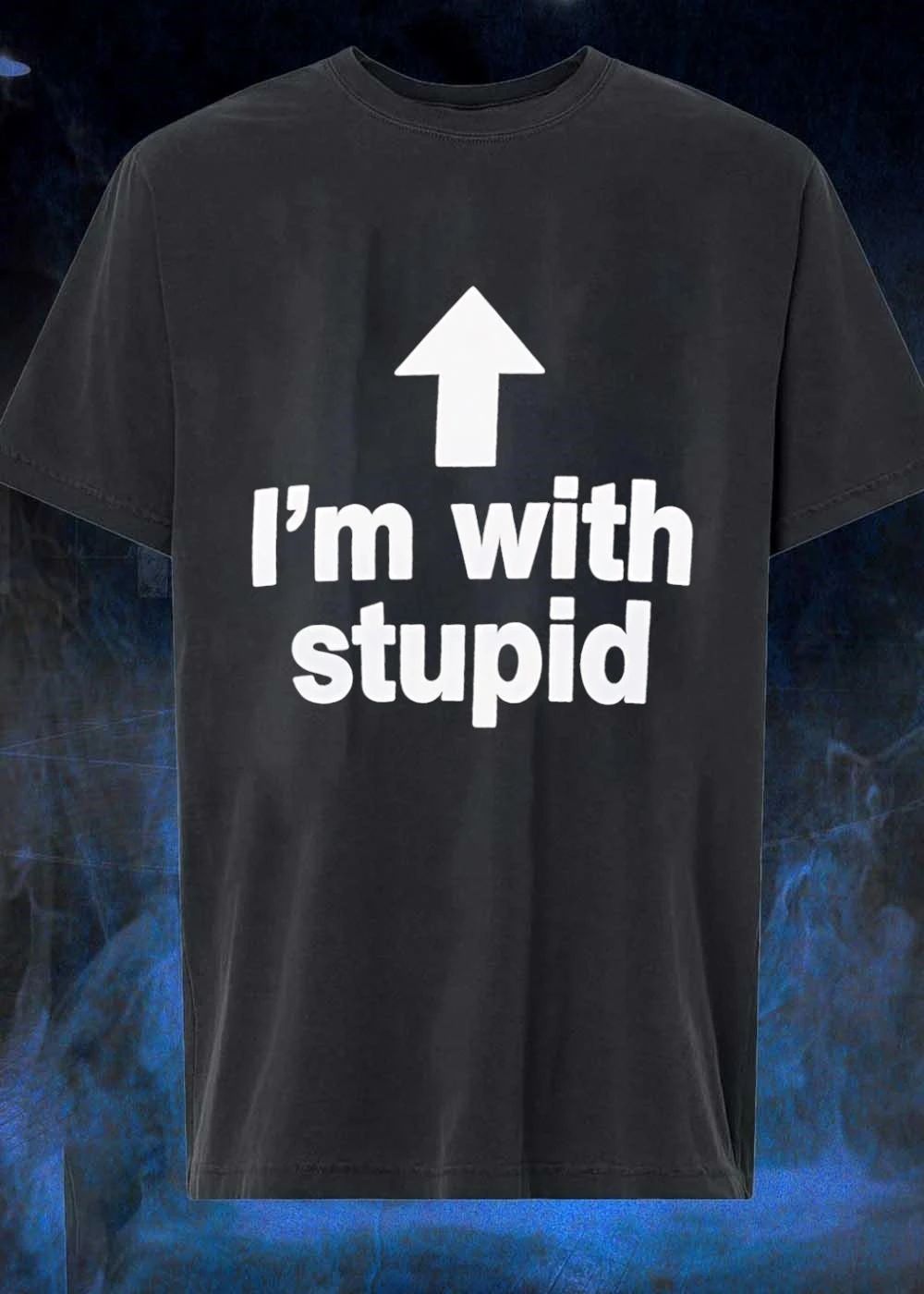 Novelty Apparel I am with stupid Shirt