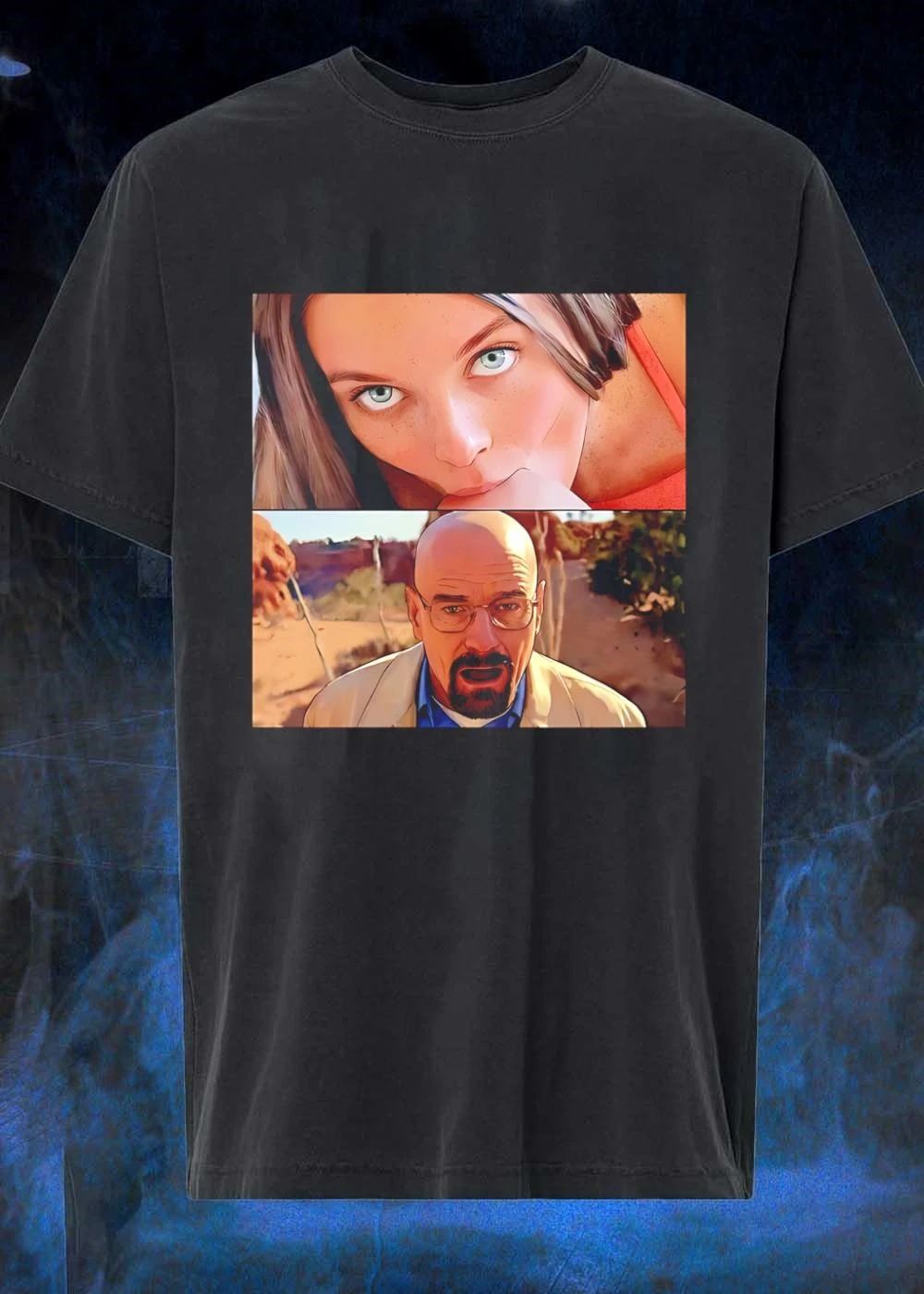 Margot Robbie Walter White Staring and Shocked T-Shirt