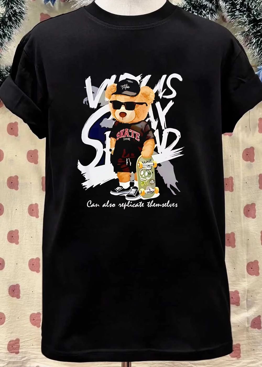 Skate Bear can also replicate themselves shirt