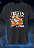 The 2026 NBA Finals Wild Wild West vs Concrete Jungle Spurs Knicks Skeleton shirt