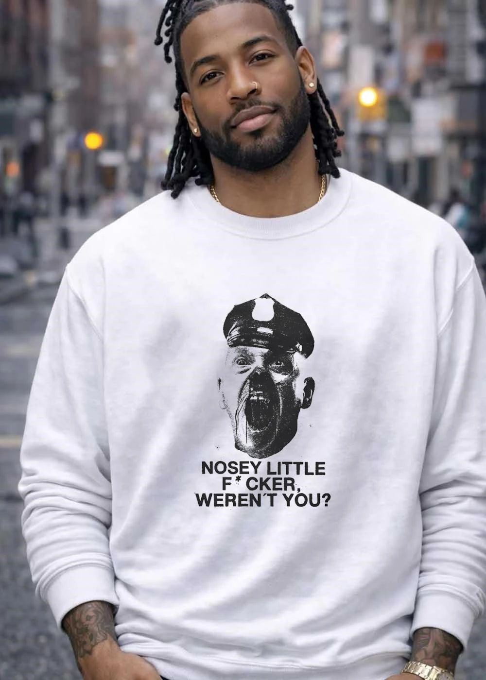 Copied from The Blue Velvet T-Shirt Nosey Little Fucker Weren’t You