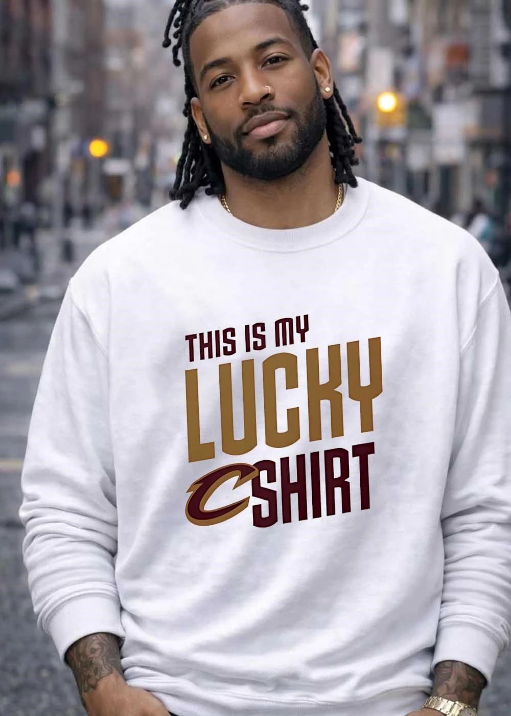 Cavaliers Apparel This Is My Lucky Shirt Cleveland Cavaliers T-Shirt