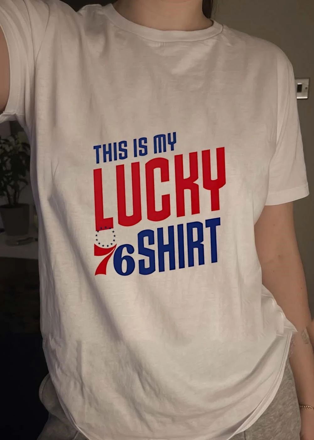 Philadelphia 76ers Fan Apparel This Is My Lucky 76 Shirt
